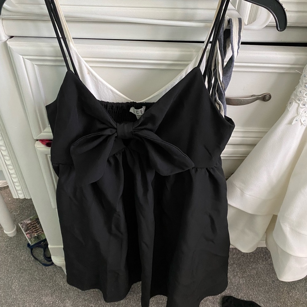 black flowy dress